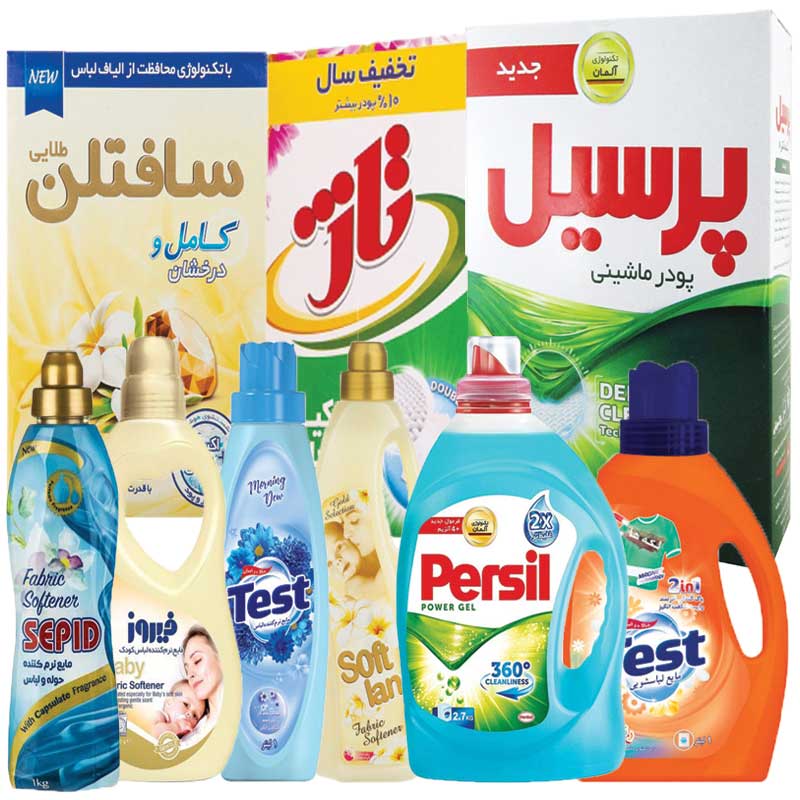 پودر و مایع و نرم کننده لباس
